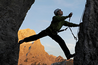Klettern am Klettersteig