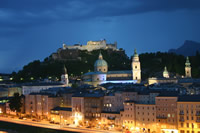 Salzburg bei Nacht