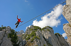 Klettern bei der Hofpürglalm in Filzmoos